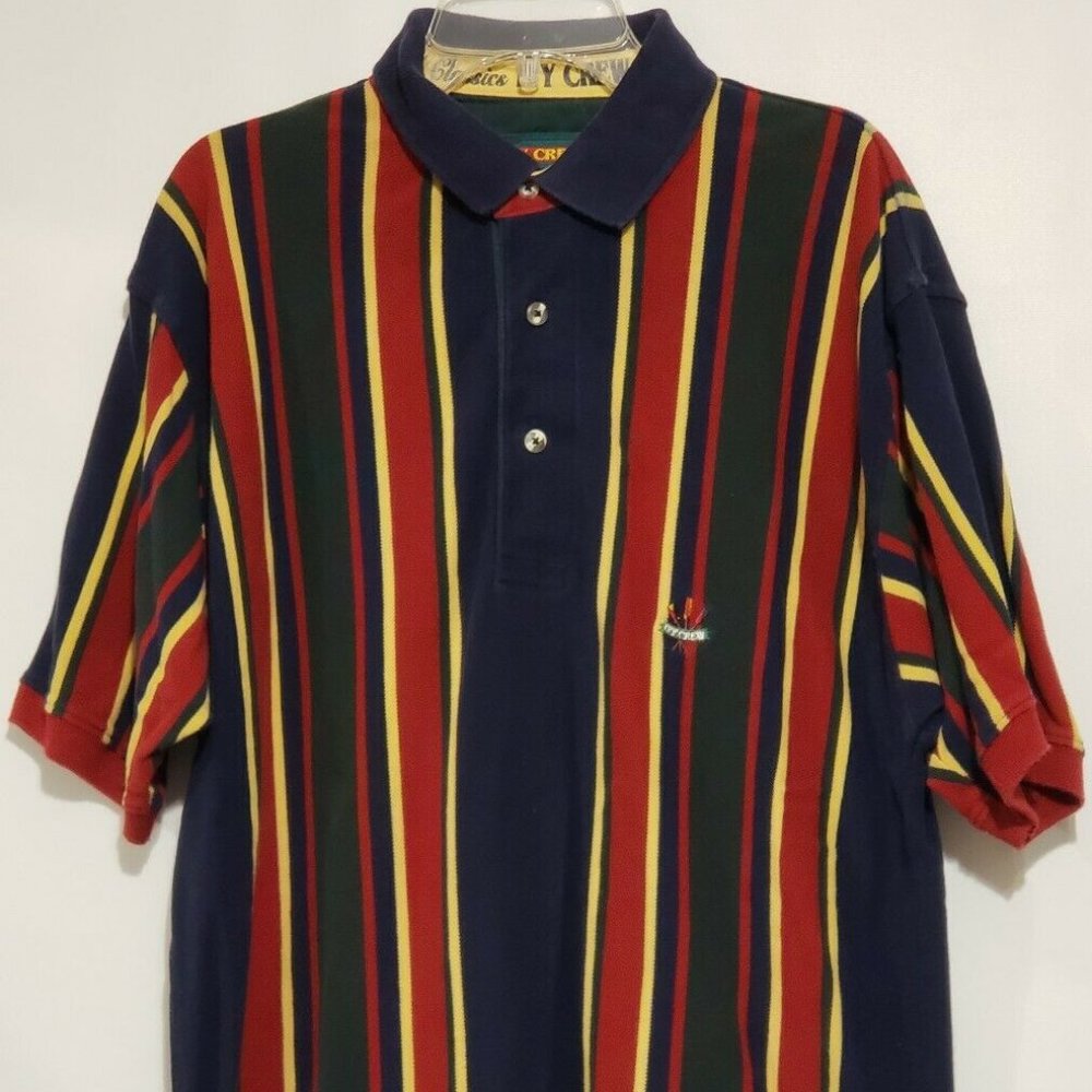 Ivy Crew Men's Sz:M VTG Color Stripes Polo shirt